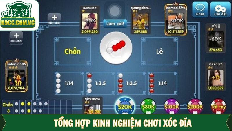 Kinh Nghiệm Chơi Xóc Đĩa - Các Chiến Thuật Đặc Biệt Tại K9CC 3 Những kinh nghiệm chơi xóc đĩa siêu dễ hiểu và thú vị